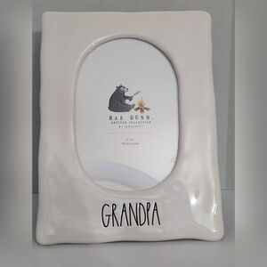 Rae Dunn White 'Grandpa' Photo Frame